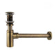 Bronze siphon incl. pop-up drain