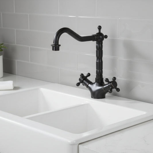 Classic oil bronze washbasin/kitchen faucet