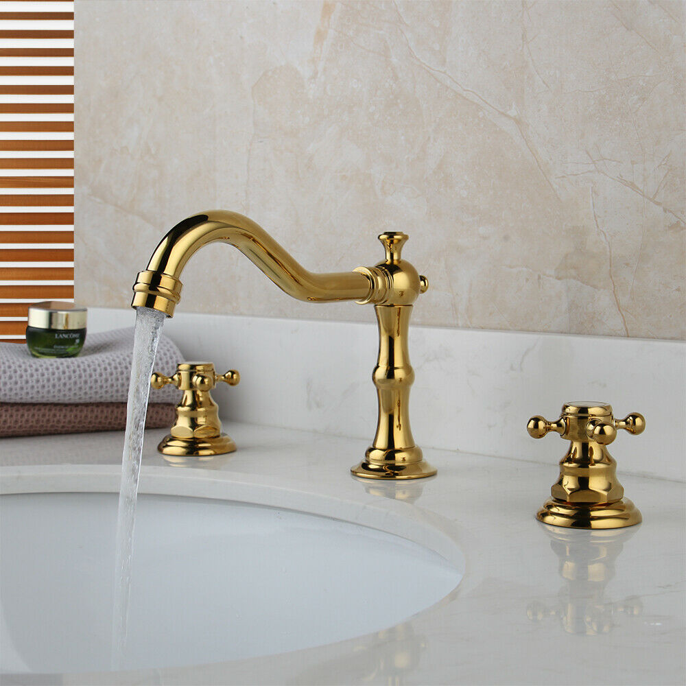 3-piece gold surface-mounted tap