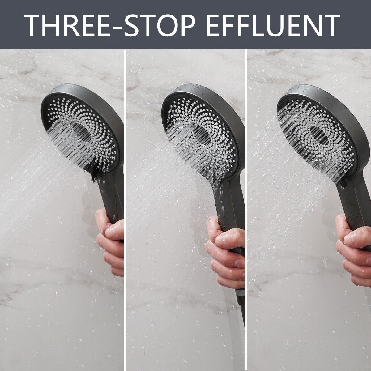 Einbau-Regendusche aus Rotguss