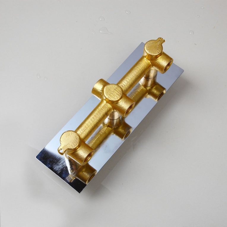 Chrom-Wasserfall-Duschset