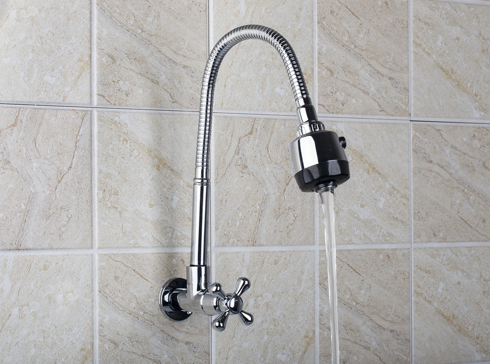 Wall-mounted cold water wall tap