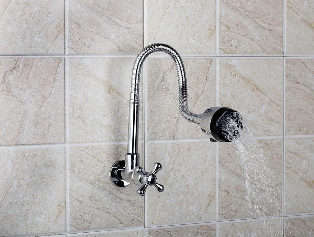 Wall-mounted cold water wall tap