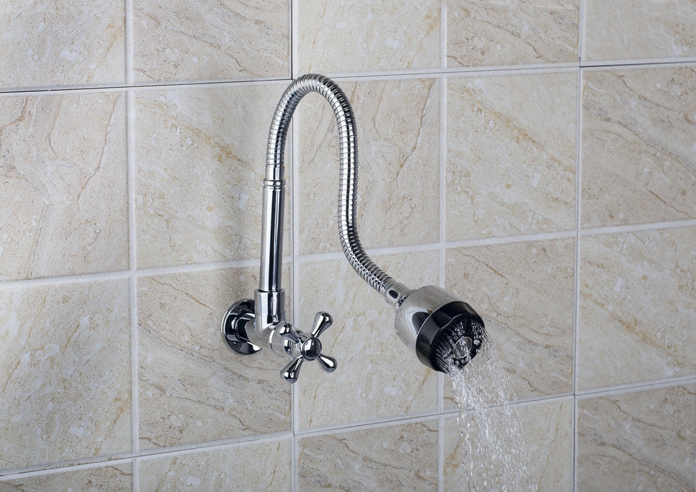 Wall-mounted cold water wall tap