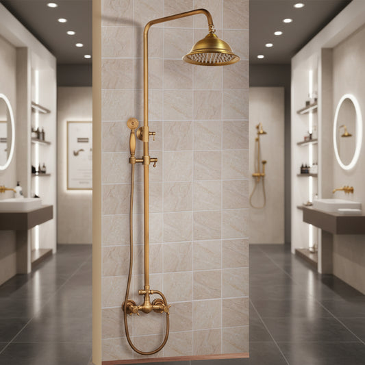 Landelijke Bronskleurige Regendouche