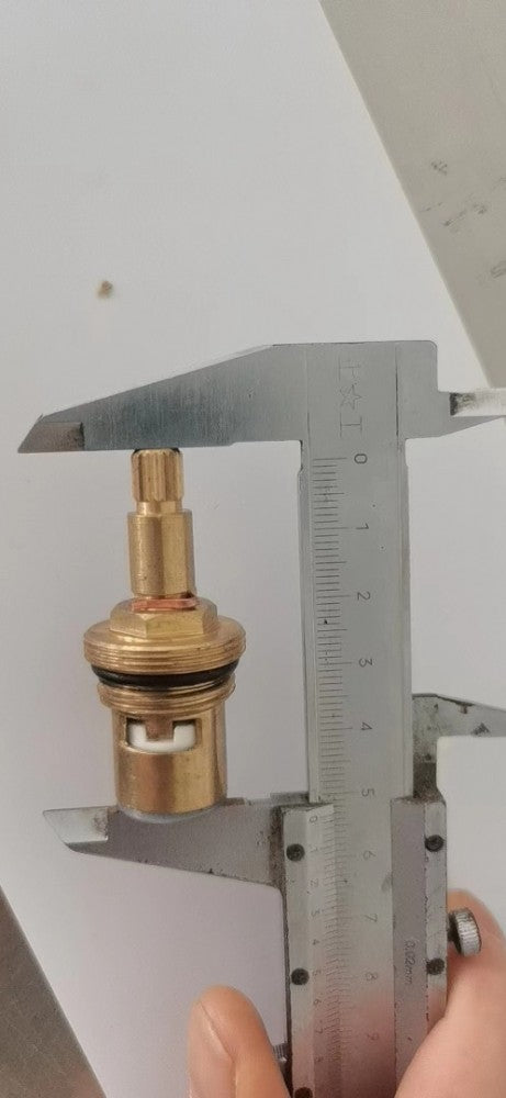 Cartridge for hot and cold water tap