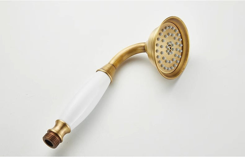 Landelijke inbouw doucheset met handdouche – Nostalgisch brons