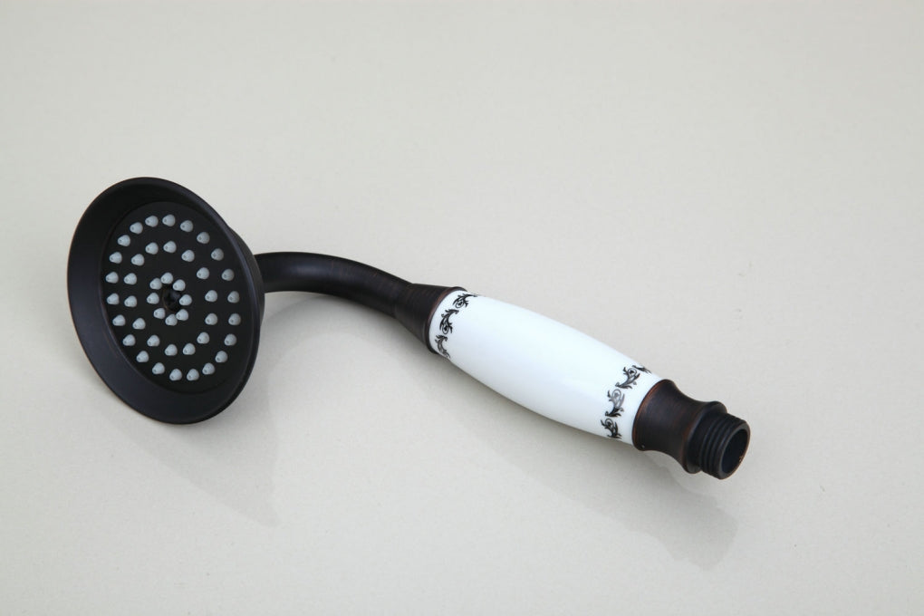 Retro opbouw douche olie brons