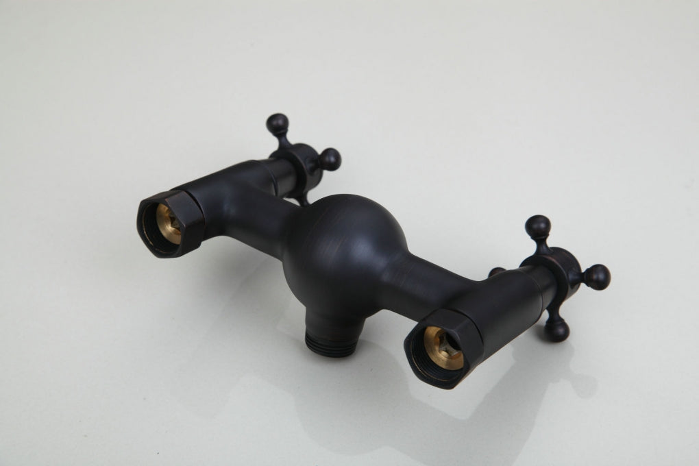 Retro opbouw douche olie brons