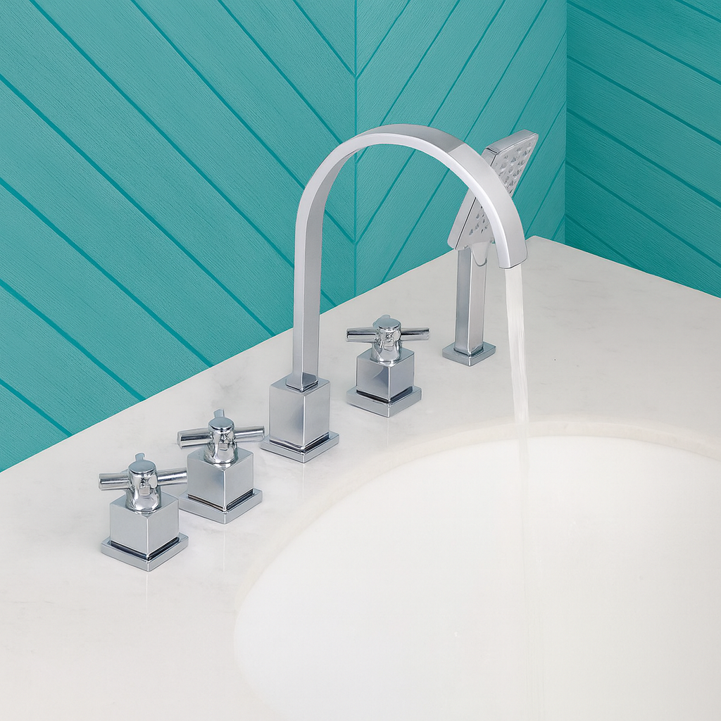 badkraan badrand chroom modern