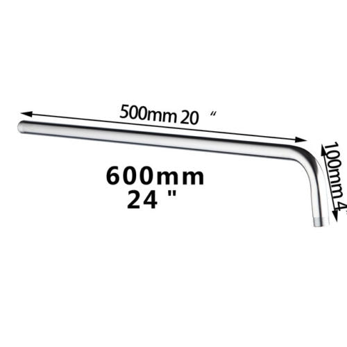 Chrome shower rod / shower arm 600 mm