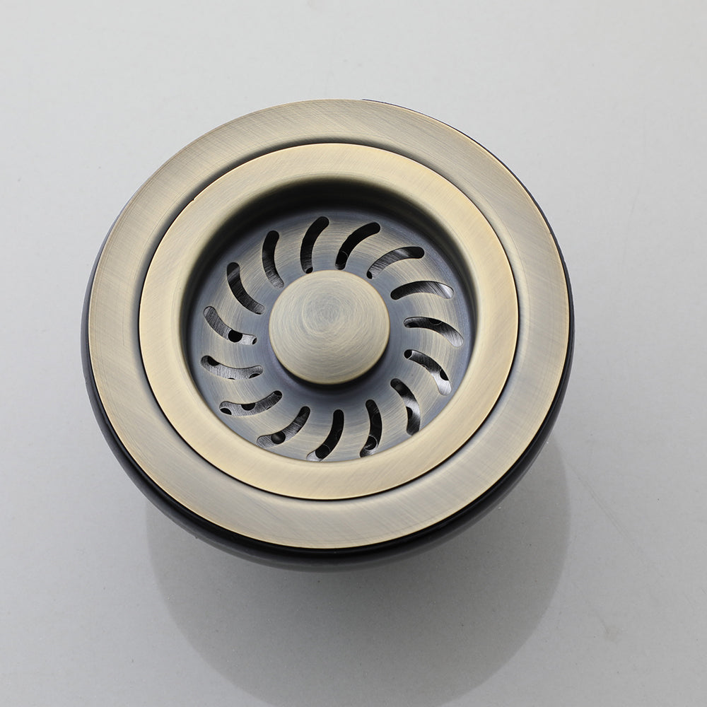 Waschbeckenablauf Bronzefarbe