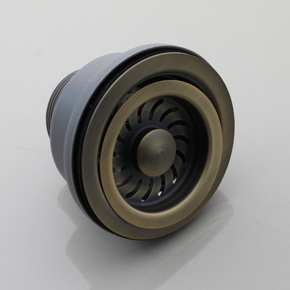 Waschbeckenablauf Bronzefarbe