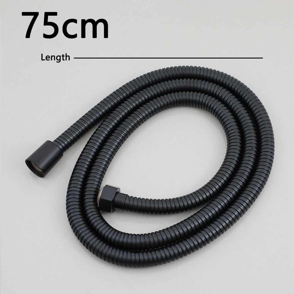 Schwarzer Brauseschlauch, Länge 75 cm