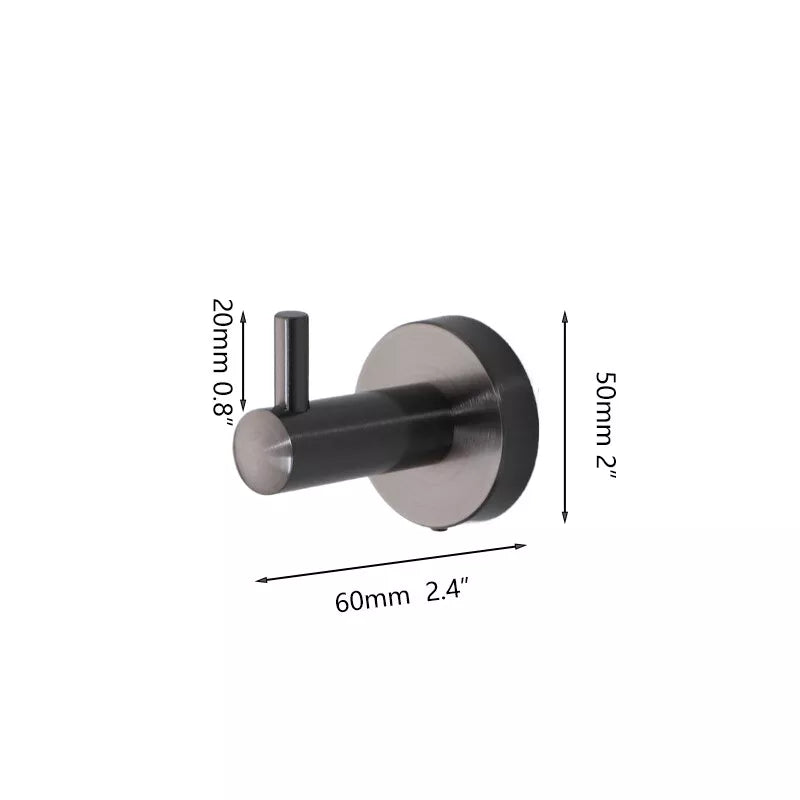 Gun Metal Wall Hook for Bathroom
