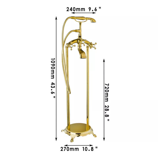 Country-style freestanding bath tap