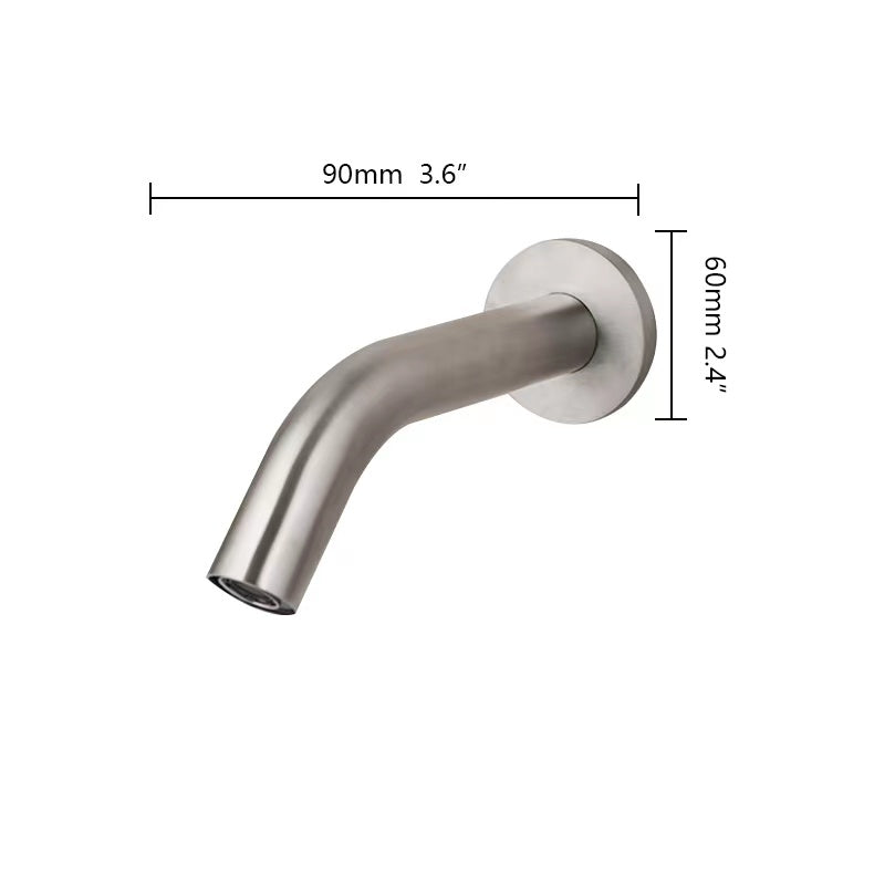Sensorhahn aus gebürstetem Nickel, 90-mm-Version