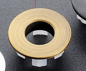 Finishing rosette bronze for overflow sink