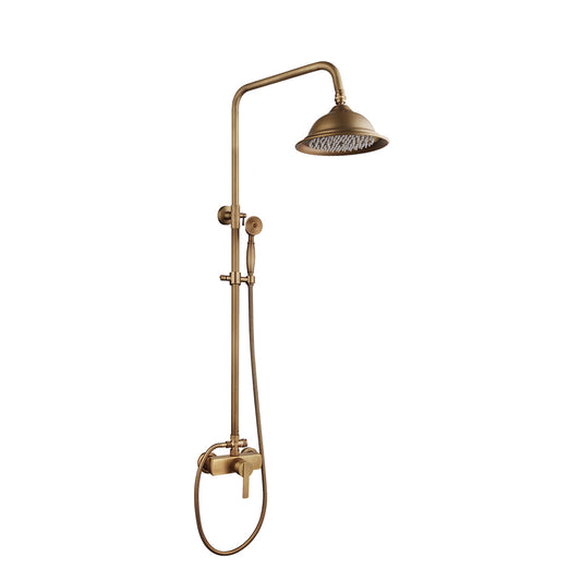 Nostalgic bronze rain shower
