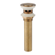 Bronze pop-up drain click drain with overflow