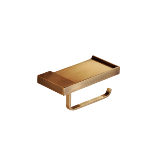 Nostalgic toilet roll holder with telephone table