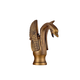 Bronze-colored mixer tap in the shape of an elegant swan