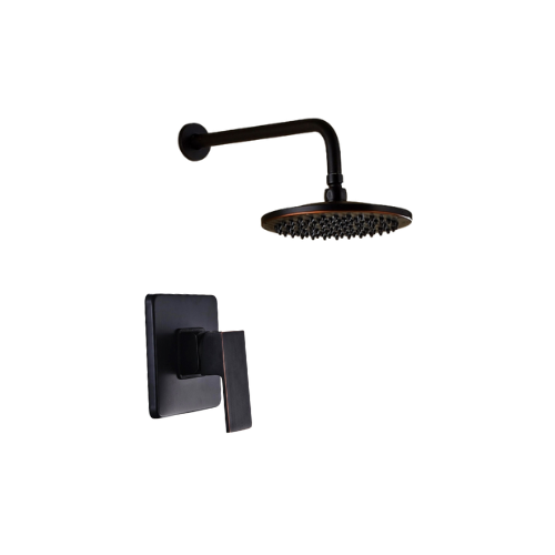 Nostalgische eingebaute Regendusche aus ölgeriebener Bronze