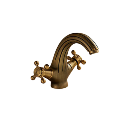 Nostalgische Waschtischarmatur in Classic Bronze