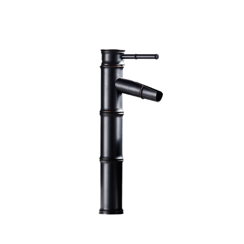 Bamboo style washbasin faucet Classic model rubbed oil bronze