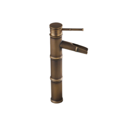 Bamboo style waterfall faucet