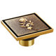 Bronze Drain with Elegant Floral Decoration