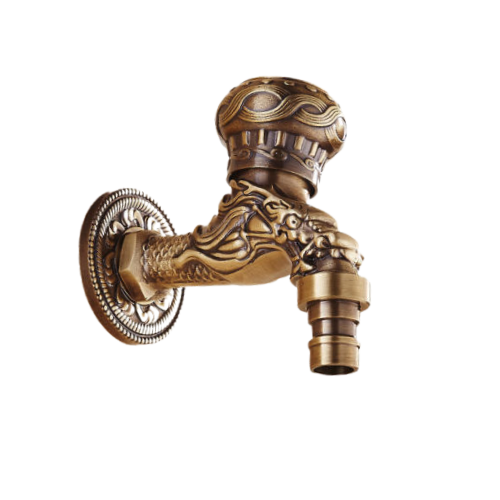 Kaltwasserhahn, bronzefarben