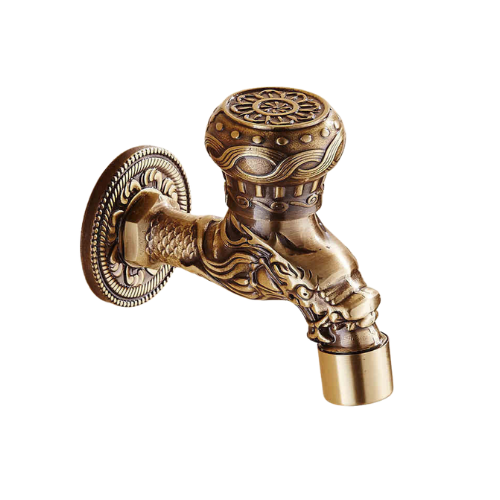 Washing machine tap bronze