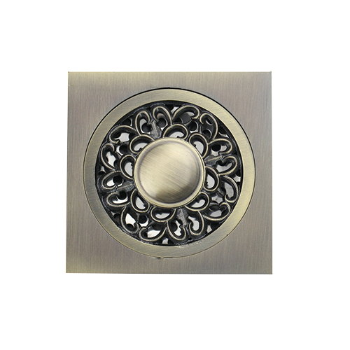 Dekorativer Abfluss mit Bronze-Finish