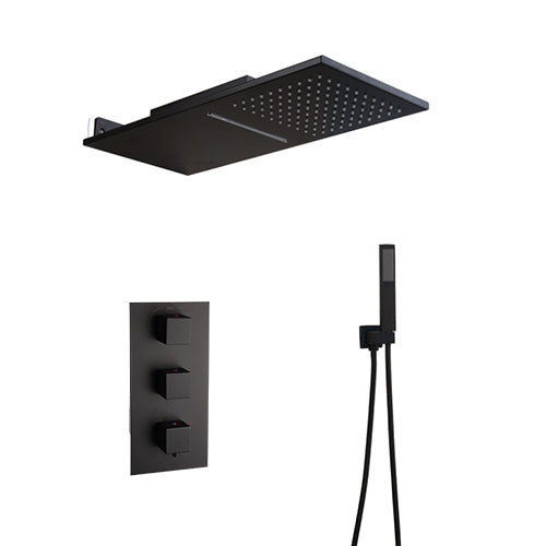 Thermostatische Ölbronze-Regendusche