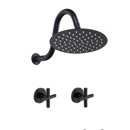 Mattschwarzes Duschset