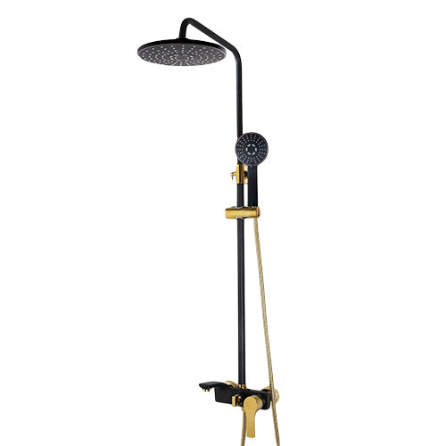 Black and gold rain shower