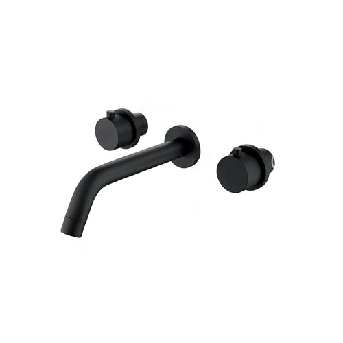 Stylish Matte Black Built-in Wall Tap