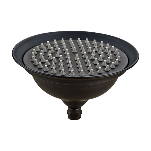 Runder Duschkopf aus Ölbronze