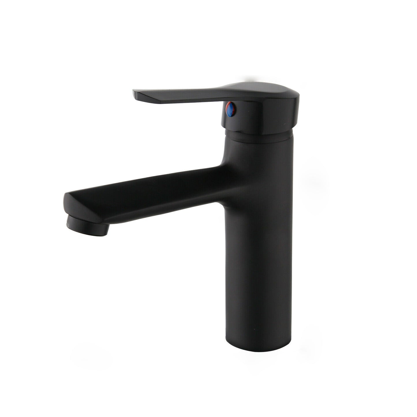 Mat Zwarte Wastafelkraan met Eengreeps Bediening