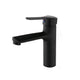 Mat Zwarte Wastafelkraan met Eengreeps Bediening
