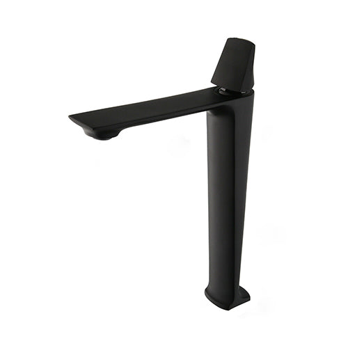 Hoher schwarzer Mischbatteriehahn