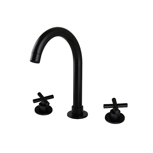 3-Loch-Aufputzarmatur schwarz