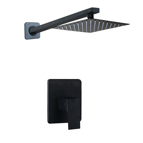 Schwarzes Einbau-Duschset