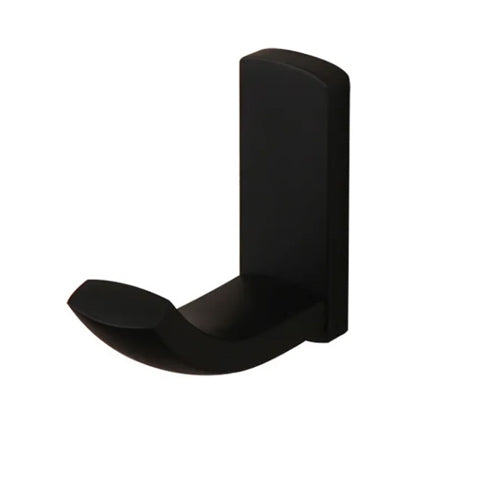 Moderner schwarzer Handtuchhaken zur Wandmontage