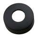 Zwarte rozet van 30 mm met centrale opening