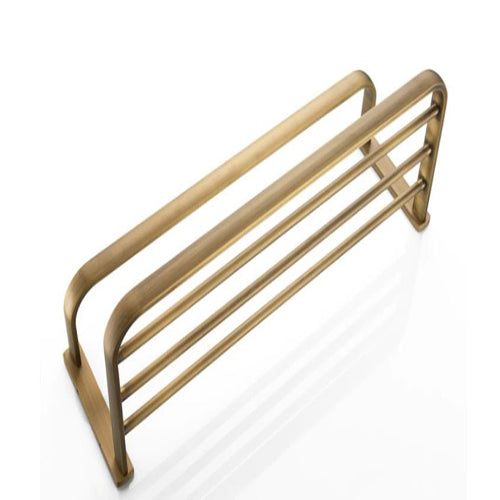 Bronze-colored towel rack