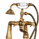 Bronze-colored Country-Style Bath Tap – For Bath Rim Mounting