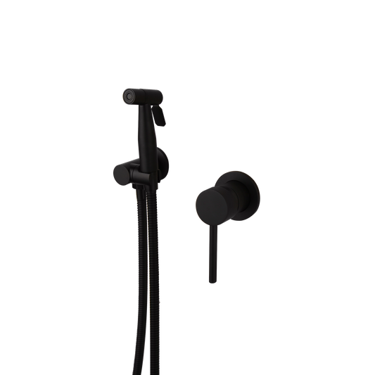 Schwarzer Bidethahn mit Handbrause