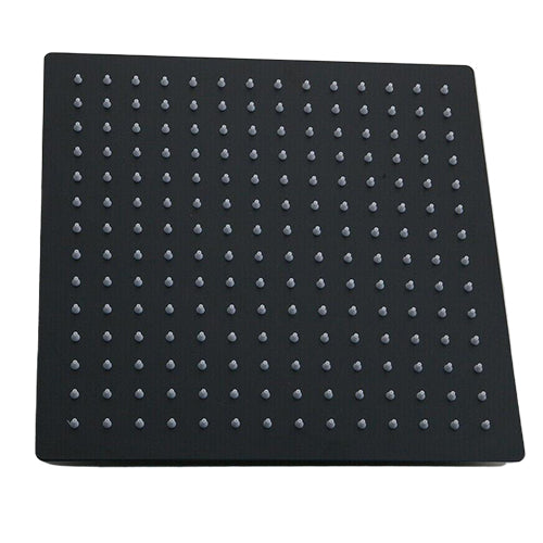 Schwarzer quadratischer Regenduschkopf